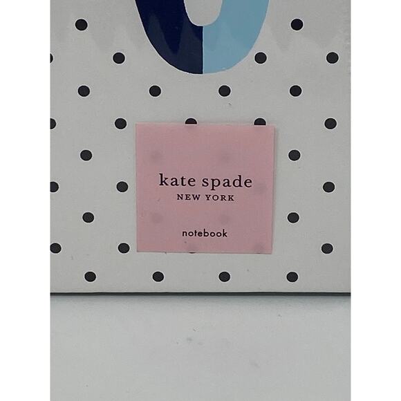 Kate Spade Sparks Of Joy Letter G White Polka Dots Novelty Notebook Stationary - Picture 7 of 8